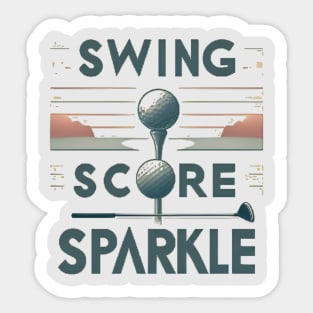 Swing, Score, Sparkle Sticker